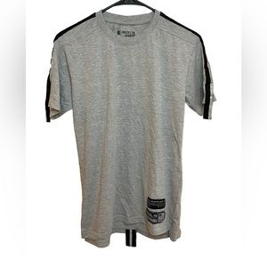 Brooklyn Xpress Casual TSHIRT With Black And Silver Accents Size Large 14/16 EUC